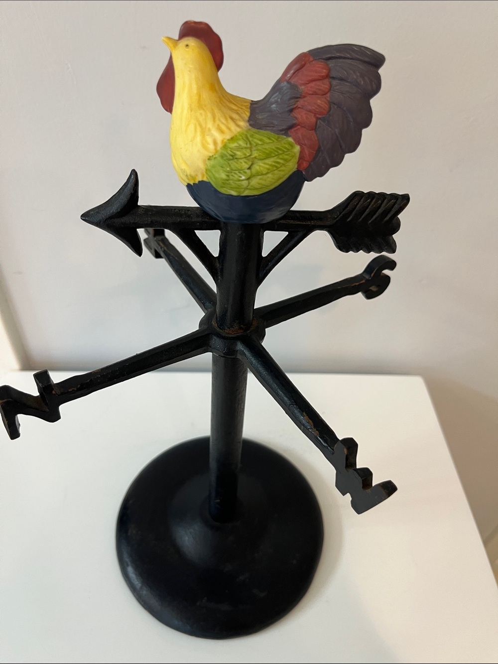 Vintage Cast Iron Rooster Weathervane. Susan Winget/JCPenny Home Collection.
